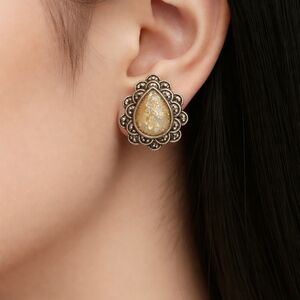 Vintage-Inspired Gold-Tone Stud Earrings